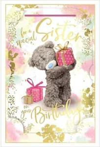 Me to You Special Sister Birthday Card 3D Effect - Picture 1 of 3