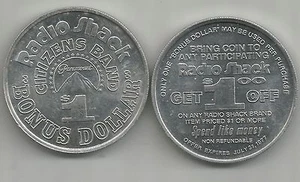1977 Radio Shack Paramount Citizens Band Bonus Dollar Trade Token - Bild 1 von 1