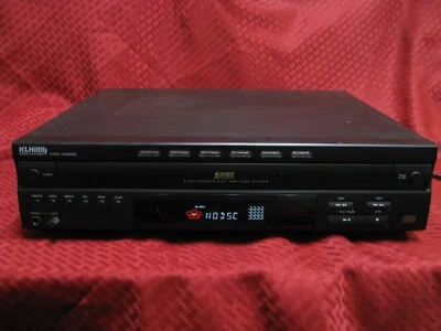 KLH 5 DISC CD Changer Carousel CD Player Model DA1302 Tested - Works - Image 1 of 4