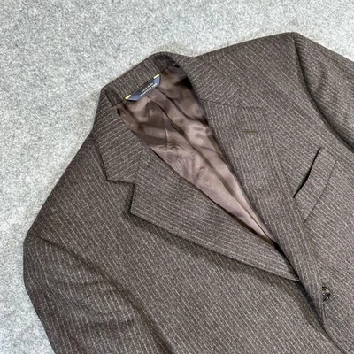 Brooks Brothers Blazer Mens 38R Pinstripe Wool Made USA Classic Own Make Coat - Image 1 of 4