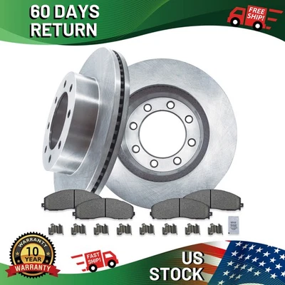 Front Brake Disc Rotors Ceramic Pads Kit for FORD F-250 SUPER DUTY Foto 1 de 4
