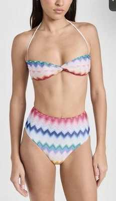 NWT Authentic Missoni Bandeau bikini set Size 36 IT (XS) - Image 1 of 4
