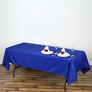 10 pcs Wholesale Lot 60x102" RECTANGLE POLYESTER TABLECLOTHS Wedding Supplies - Picture 1 of 274