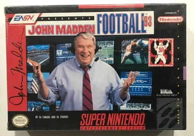 John Madden Football 93 - SNES Super Nintendo Brand New Factory Sealed - Image 1 of 4