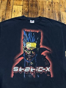 Vintage Static X Cold We’re So Cold 2002 Shirt Size 2XL Y2K Nu Metal Band - Picture 1 of 16
