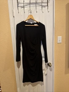 vestito calvin klein taglia 12 party abito nero scintillante - Foto 1 di 12