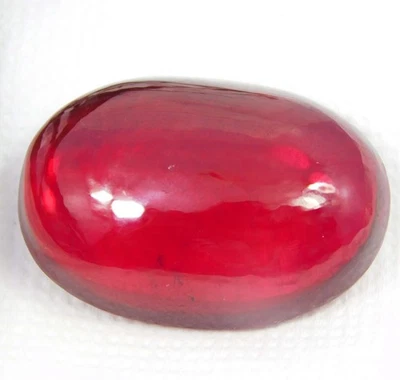 Natural 71.90 Ct Mozambique Blood Red Ruby Cabochon Cut Certified Gemstone - Image 1 of 4