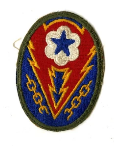 ETO Communications Zone Patch White Back Patch WWII Vintage Europe - Picture 1 of 2
