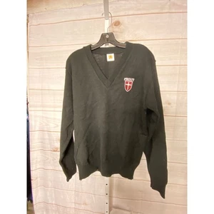 Maglione Vintage A+ Abbigliamento Scuola The Prout Scuola Uomo Piccolo Nero Scollo V - Foto 1 di 5