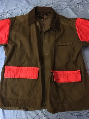 Chaqueta de Caza Bullseyes Bill Vintage Lona Tostada Pato Para Hombre Talla Grande Naranja Foto 1 de 4