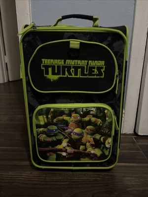 Teenage Mutant Ninja Turtles TMNT Rolling Luggage Suitcase 18x11x8 - Image 1 of 4