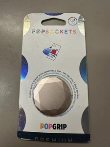 New! Popsocket Phone Grip & Stand with Swappable Top Rose Gold Metallic Diamond - Photo 1 sur 2