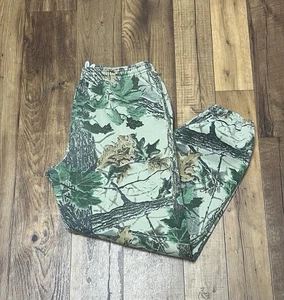 Vintage 90s Jerzees Outdoors Realtree Woodland Camo Sweatpants/ Sz: XL - Picture 1 of 7