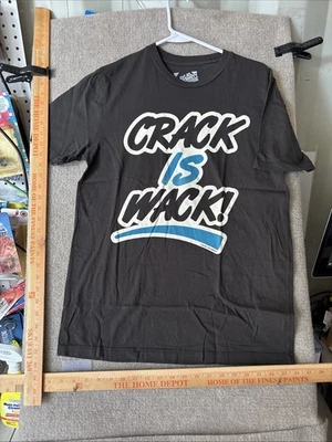 Camiseta de celebridad local “Crack Is Whack” talla mediana nueva sin etiquetas Foto 1 de 4