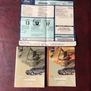 2004 FORD EXPEDITION OWNERS MANUAL BOOKS REF GUIDE & WINDOW LABEL ALL MODELS - Picture 1 of 4
