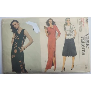 Vintage Sewing Pattern for Evening Length Side Slit Size 14 Bust 36 Vogue 7620 - Picture 1 of 5