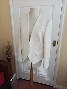 Marks and Spencer Ivory Peplum Jacket Size 14 Brand New RRP £55 - Picture 1 of 6