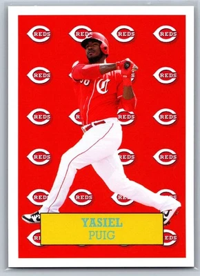2019 Topps Throwback Thursday #TBT 90 Yasiel Puig Cincinnati Reds PR 573 - Image 1 of 2
