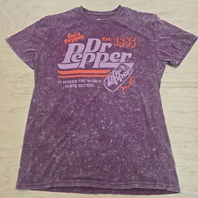 Camisa Dr. Pepper granate manga corta mediana Foto 1 de 4