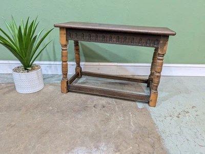 Late 19th Century English Oak Joint Bench Set Still Table Plant Stand - Image 1 of 4