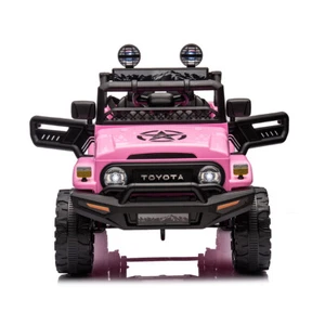 12V 4WD Licensed Toyota Land Cruiser FJ40 Ride-on Car with Parental Remote Pink - Picture 1 of 22