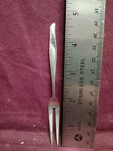 Sterling Gorham SEA ROSE LEMON  FORK 4 7/8" 13 grams  No Monogram - Picture 1 of 4