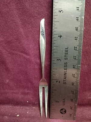 HORQUILLA LIMÓN ROSA MARINA ESTERLINA GORHAM 4 7/8" 13 gramos sin monograma Foto 1 de 4