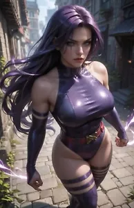 Psylocke Hochglanz Poster 24 x 36 KOSTENLOSER VERSAND - Bild 1 von 1