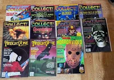 Lote de 11 Tuff Stuff’s Collect, Fangoria, Twilight Zone Foto 1 de 4