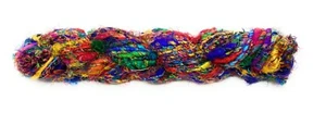 Hilo de seda reciclado de comercio justo Sari 100 gramos madeja MULTICOLOR - Imagen 1 de 1