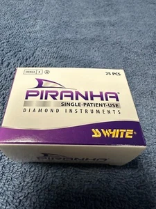 SS-WHITE - Piranha Diamond FG 801-021 Round MEDIUM GRIT 25 PKG. - Picture 1 of 2
