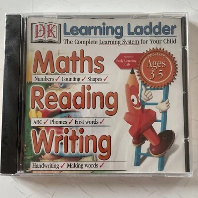 CD ROM DK Learning Ladder Maths Reading Writing Ages 3-5 Years CD Unopened - Image 1 of 3