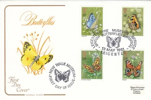(138678) Cotswold Butterflies FDC Leicestershire Museums Exhibition 1981 - Picture 1 of 1