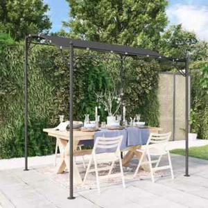 Pergola Pavillon Sonnenschutz Überdachung Gartenpavillon Stoff Stahl vidaXL - Bild 1 von 8