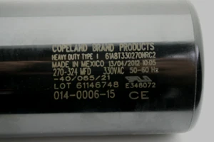 Alto Shaam CU-34383 I, CAPACITOR, START, QC-100 (04) Copeland # 014-0006-15 - Picture 1 of 4