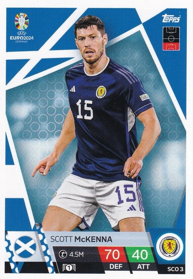 Topps Match Attax 24 Base Carte Ecosse Sco 3 Scott Mckenna - Photo 1/1