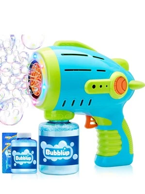Пузырьковые пистолеты Light Up Airship для детей от 4 до 8 лет с раствором для заправки пузырьков, 100 шт. - Изображение 1 из 4