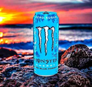 Monster Ultra Blue Hawaiian Zero Sugar Energy Drink 16oz (1 Dose) - Importiert - Bild 1 von 3