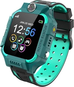 Smartwatch Kinder Telefonfunktion Armbanduhr Sportuhr für iPhone Samsung Huawei - Bild 1 von 8