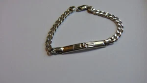 BRACCIALE PER UOMO IN ARGENTO 925 CON PIASTRINA - 925 STERLING SILVER BRACELET - Foto 1 di 2