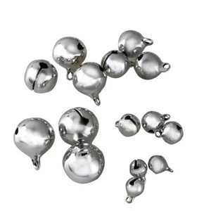 100 Piezas Mini Campanas Ranuradas Anillo para Mascota Perro Cachorro Collar Decoración (Plata) - Imagen 1 de 12