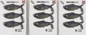 (LOT OF 3) 13 FISHING COALITION THE DINE 4.25" CB-DINE4.25-1 AMERICAN SHD CP6151 - Picture 1 of 3