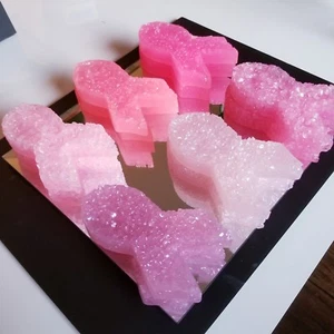 Set of 2 **BREAST CANCER AWARENESS PINK RIBBON** Aroma Beads Ornaments, October - Picture 1 of 3