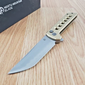 North Mountain Blade Folding Knife 3.5" LD-Magic SAN MAI Blade Aluminum Handle - Picture 1 of 13