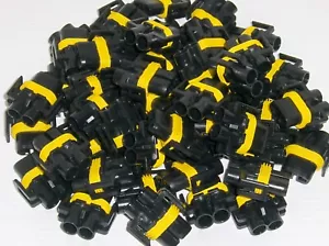 49) Delphi Metri Pack 280 2-Wege Versiegelt Buchse Draht Terminal Steckverbinder 12124819 - Bild 1 von 6