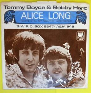 TOMMY BOYCE & BOBBY HART - ALICE LONG & P.O. BOX 9847 - 45 picture sleeve - Imagen 1 de 4