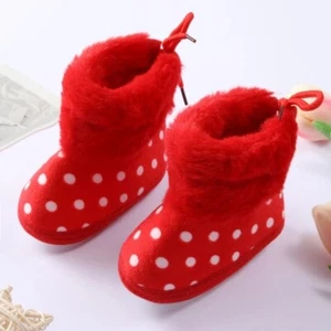 Winter Warm ankle Boots baby Girls Boys Shoes Soft Sole fur newborn infant shoes - Picture 1 of 6
