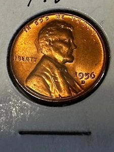 1956 D wheat penny error GEM PROOF DDO L on rim - Picture 1 of 4