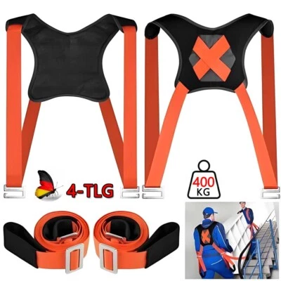 2 Person Shoulder Dolly Kreuzgurt Tragegurt Möbeltragegurt Umzug Transportgurt - Bild 1 von 4