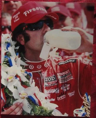 Foto firmada por Dario Franchitti Indycar 8x10 PSA/DNA automática Foto 1 de 4